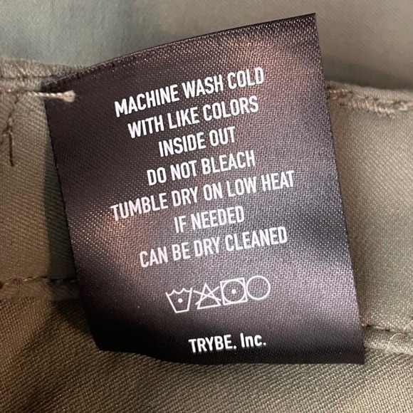 TRYBE TACTICAL Cargo Pants Men 36x34 Olive Green Nylon Spandex New With Tags - Picture 9 of 10